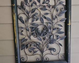 Haitian Metal Art Tree of Life with Birds