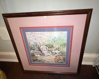 Vintage "Victorian Memories" Framed Canvas Print by Barbara Mock