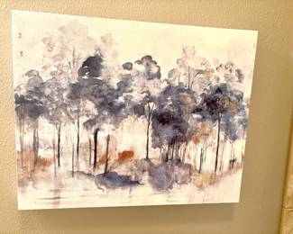 Abstract landscape on canvas