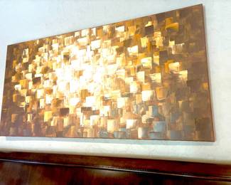 Gold and bronze heavy palette burst of light painting