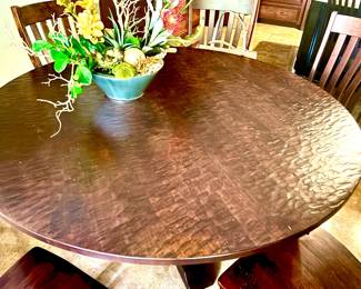 Hammered table top