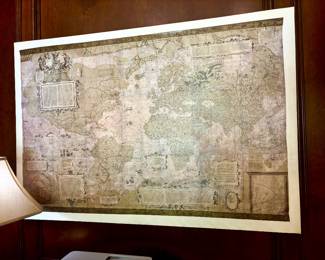 Vintage world map