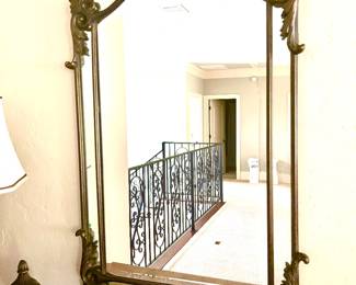 Elegant gold frame mirror