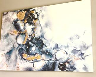 Large blue tone abstract