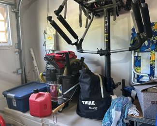 Bike racks containers tools