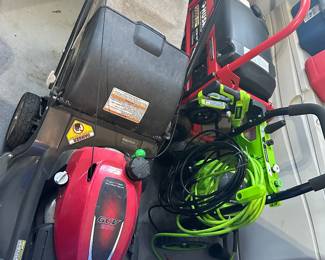 Power, washer, and mower