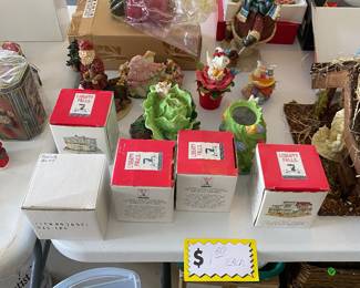 Christmas figurines from Dillard’s