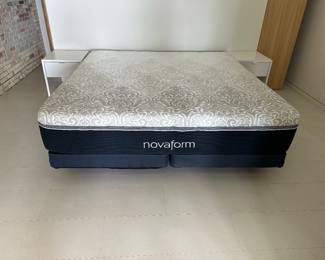 Novaform king bed in like-new condition, barely used; $700