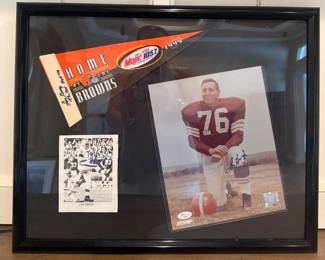 Cleveland Browns Lou Groza signed memorabilia