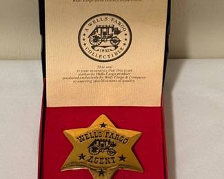 1970's Wells Fargo commemorative badge
