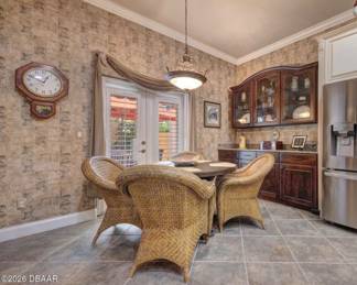 Showing chair backs; table not available