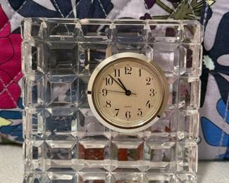 Waterford crystal clock