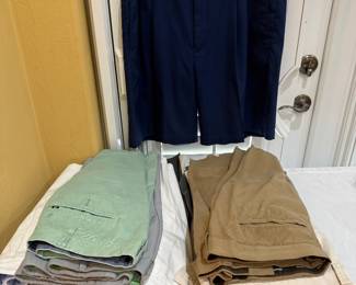 Men's PGA Tour, Tommy Bahama, & Izod golf shorts, Men's PGA Tour & Columbia golf pants, sizes 38 - 40