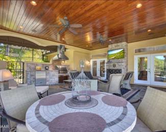 Patio table and 4 swivel seats
