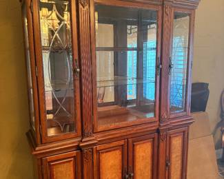 Kathy Ireland dining table w/6 chairs, china cabinet, and buffet/server