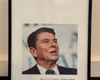 Ronald Reagan signed memorabilia