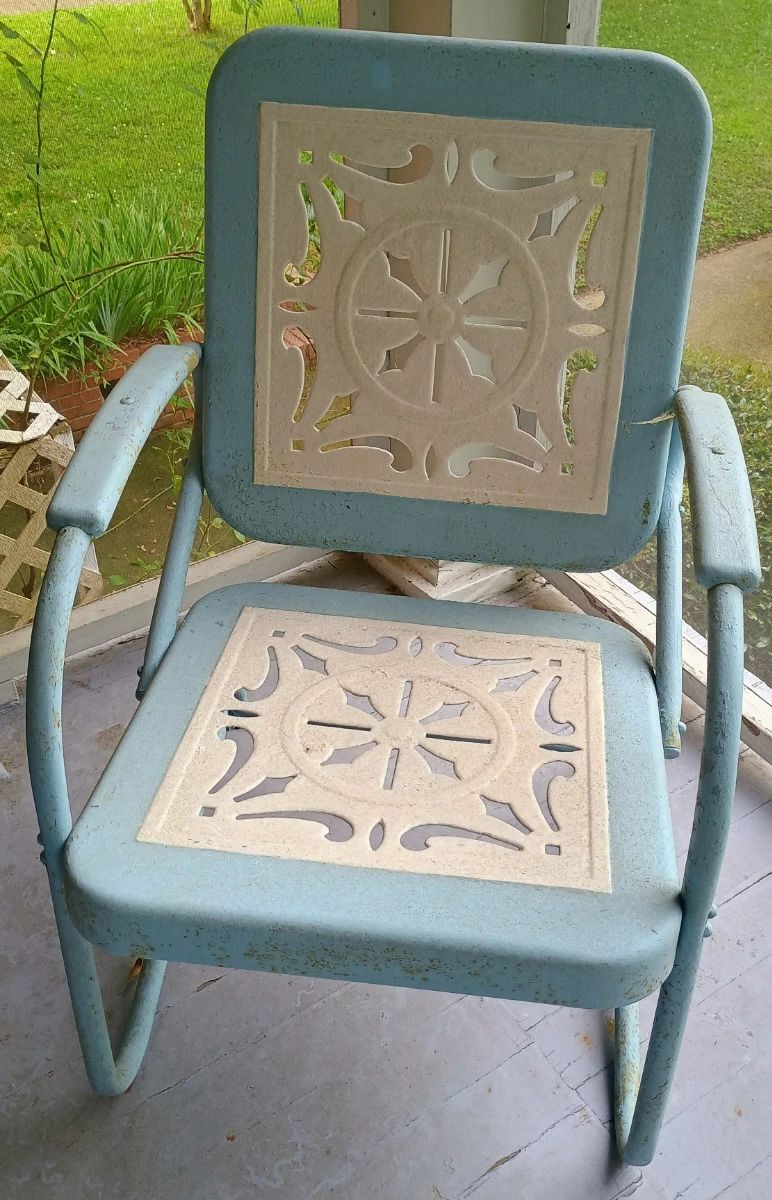Vintage metal furniture