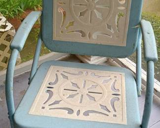 Vintage metal furniture
