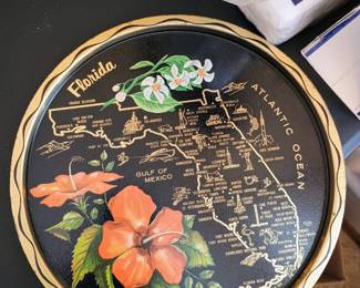 Souvenir Florida wall plaque and coasters