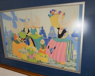 Pochoir print by Janet Laura Scott 