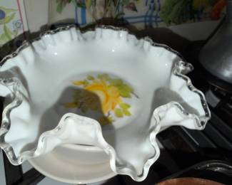 Fenton Ruffled Art Glass