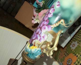Handpainted Limoges pitcher, gorgeous!!