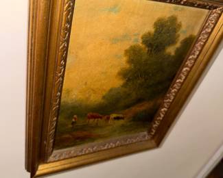 Pastoral oil painting, 19th century (maybe)