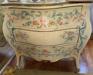 Antique painted bureau