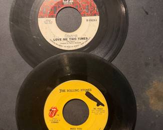 The Doors and Rolling Stones 45s