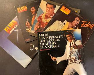 A variety of Elvis Presley albums