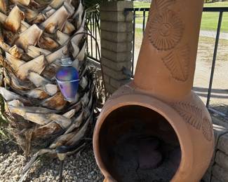 Clay Chiminea