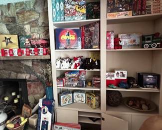 Puzzles, games, vintage Coca-Cola memorabilia