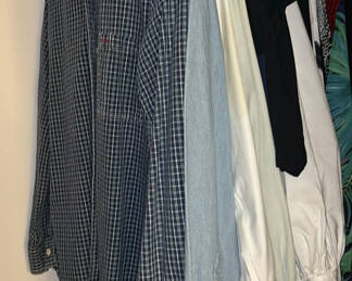 Lot 64: Assorted casual shirts and tees