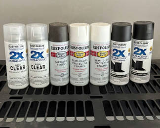 Lot 152: Assorted Rust-Oleum Spray Paint Cans