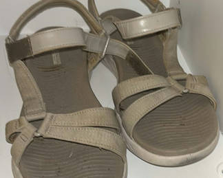 Lot 49: Assorted footwear collection: sandals, loafers, and slip-ons