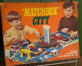 Vtg. 1973 Matchbox City Playset Vinyl Plastic Carry Case Sears