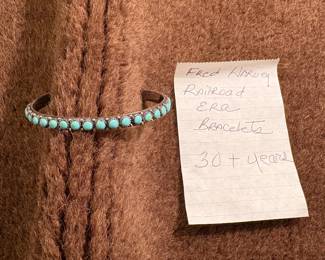Fred Harvey Era Railroad Bracelet, 30+ years
