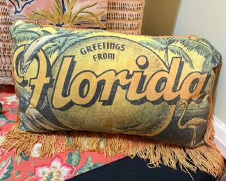 Vintage Florida Pillow souvenir