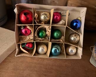 Vintage Glass Christmas ornaments