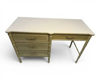 Green Desk W Drawers