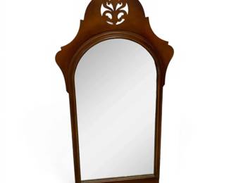 CherryToned Wooden Arched Mirror