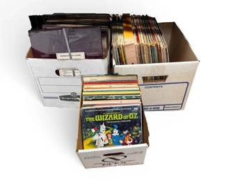 Three Boxes of Vinyl Records