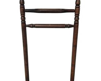 Ethan Allen Wooden Gentlemens Dressing Valet Wardrobe Stand
