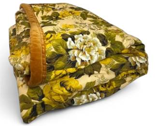 Green Floral Bedspread