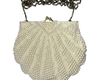 La Regale Faux Pearl Coin Purse