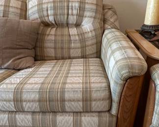 Plaid Sofa and Loveseat Set second image