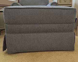 Comfortable Upholstered Swivel Glider Armchair and Ottoman Set third image