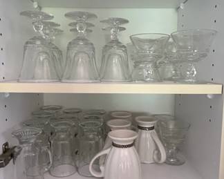 Assorted Glassware and Ceramic Mugs