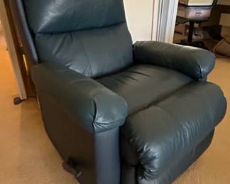 Dark Blue LaZBoy Eden Leather Recliner