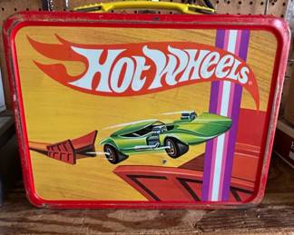Vintage Hot Wheels Metal Lunchbox with Thermos second image